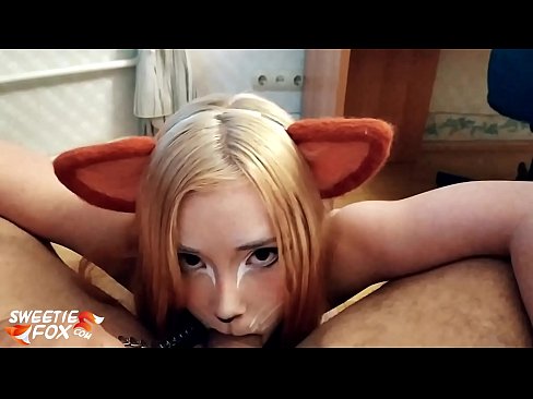 ❤️ Kitsune glutas dikon kaj kumas en ŝia buŝo ️ Pornvideo ĉe ni
